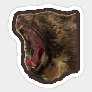 Hazel Yawn Sticker